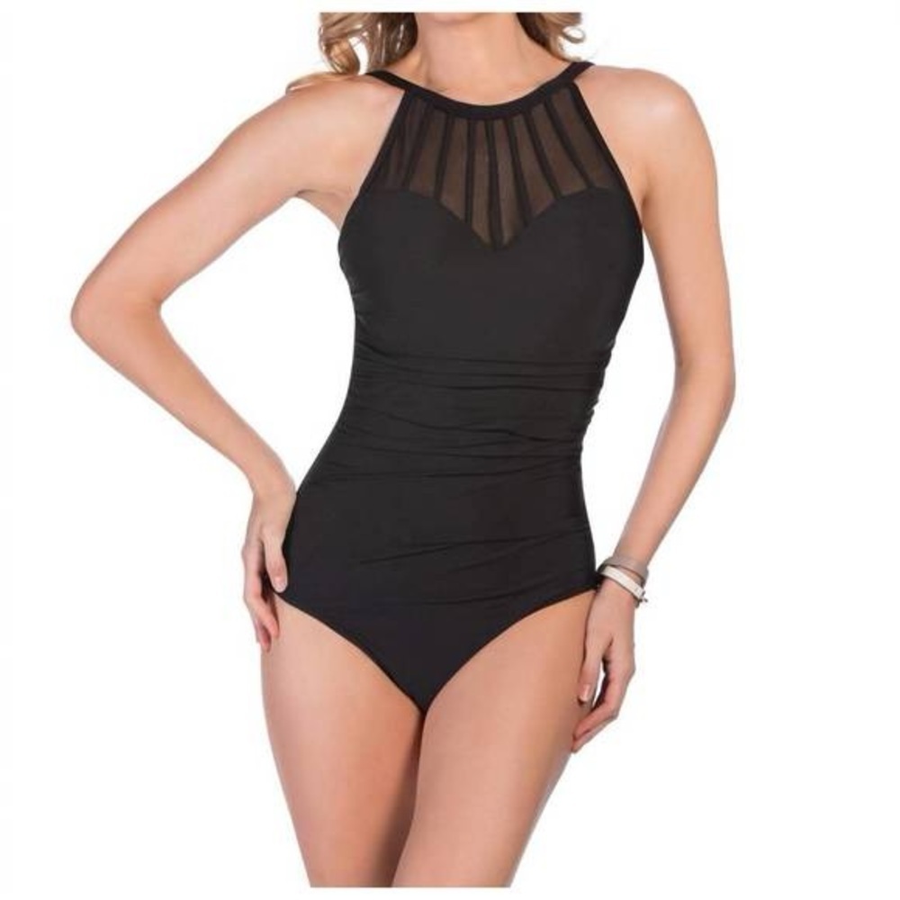 Magicsuit Anastasia Mesh Inset One Piece - black -6